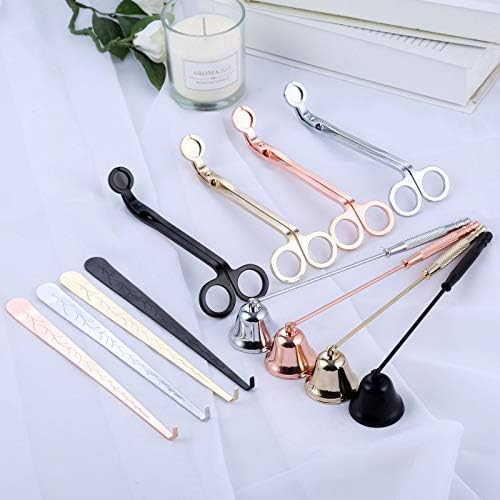 MUXSAM 3 in 1 Candle Tools Set - Candle Snuffer Wick Trimmer Dipper