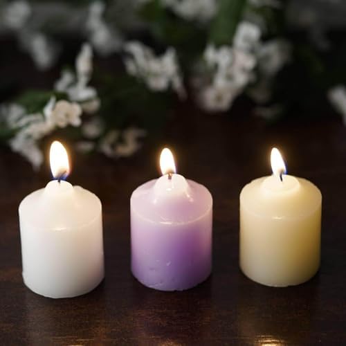 Efavormart Set of 12 Ivory Votive Candles