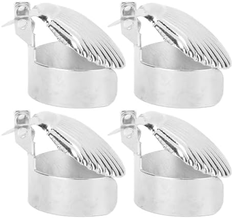 Tissting Candle Snuffer Set of 4 Automatic Iron Shell Candlesnuffers Silver