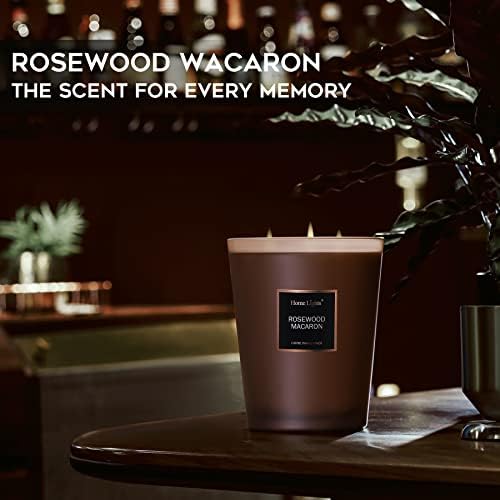 HomeLights Scented Candles - Rosewood Macaron 333 Oz Jar