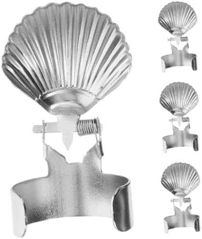 PRETYZOOM Metal Candle Extinguisher Flame Snuffer with Shell-Shaped Design