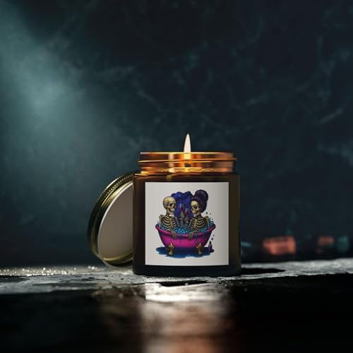 Spooky Skeletons Scented Candles Coconut Apricot