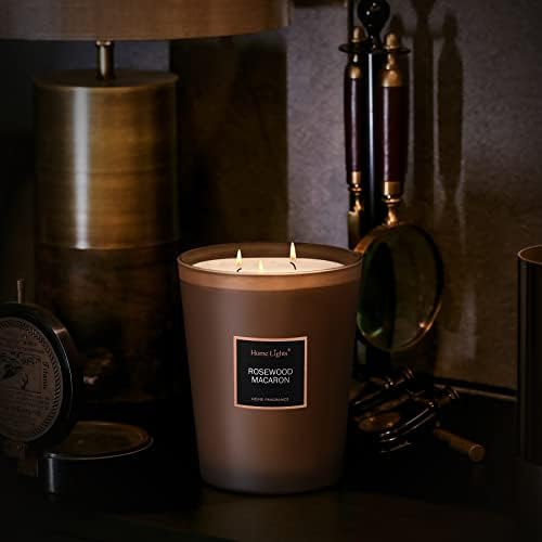 HomeLights Scented Candles - Rosewood Macaron 333 Oz Jar