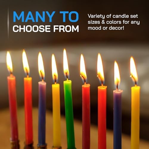 Danilovo Thin Taper Beeswax Candles - Honey Scented Pack of 50