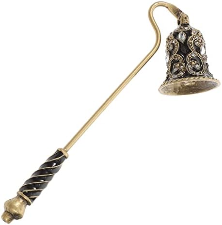 MAGICLULU Metal Candle Snuffer with Rhinestone Flower Design