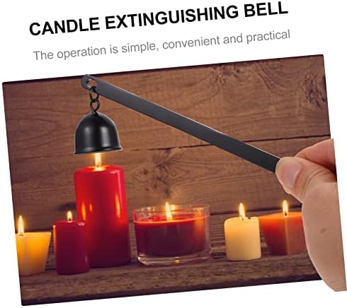 IMIKEYA Candle Snuffer with Long Handle Black Decor