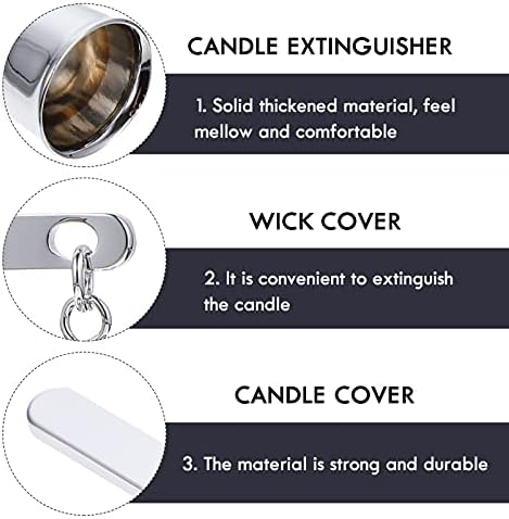 Bell Shape Stainless Steel Candle Snuffer with Long Handle