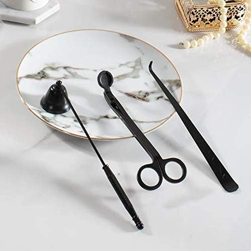 MUXSAM 3 in 1 Candle Tools Set - Candle Snuffer Wick Trimmer Wick Dipper