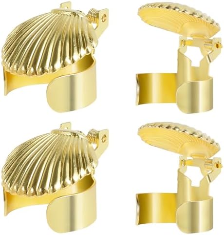 4 Pcs Shell Shape Metal Candle Snuffer Set