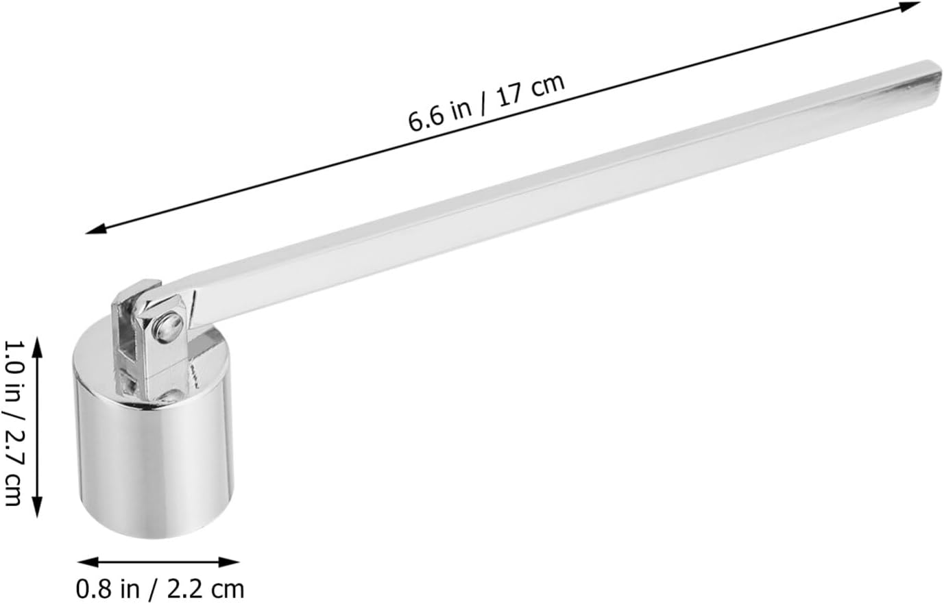 VOSAREA 1pc Candle Snuffer Stainless Steel Wick Extinguisher Tool