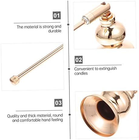 STOBAZA 3pcs Candle Snuffer Handle Decorative Flame Extinguisher