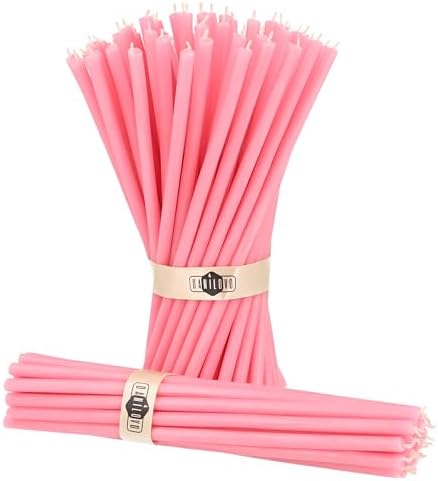 Danilovo Taper Beeswax Candles - Honey Scented Decorative Pack of 50
