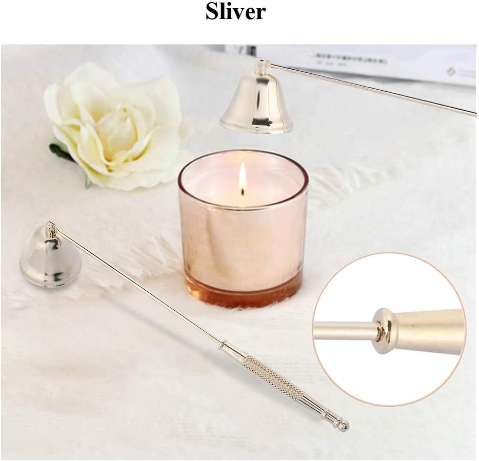 HEEPDD Candle Snuffer Polished Stainless Steel Long Handle Candle Stopper