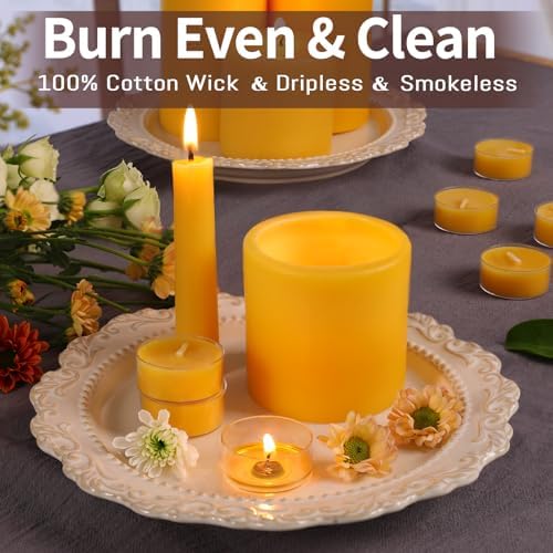 Volens Pure Beeswax Candles Set 345 Hour