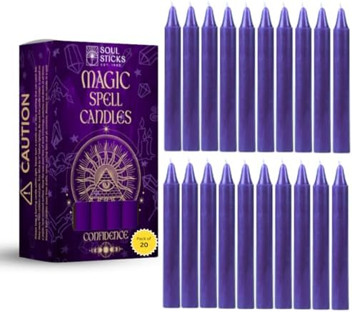 Soul Sticks Confidence Magic Spell Chime Candles 20 Pack