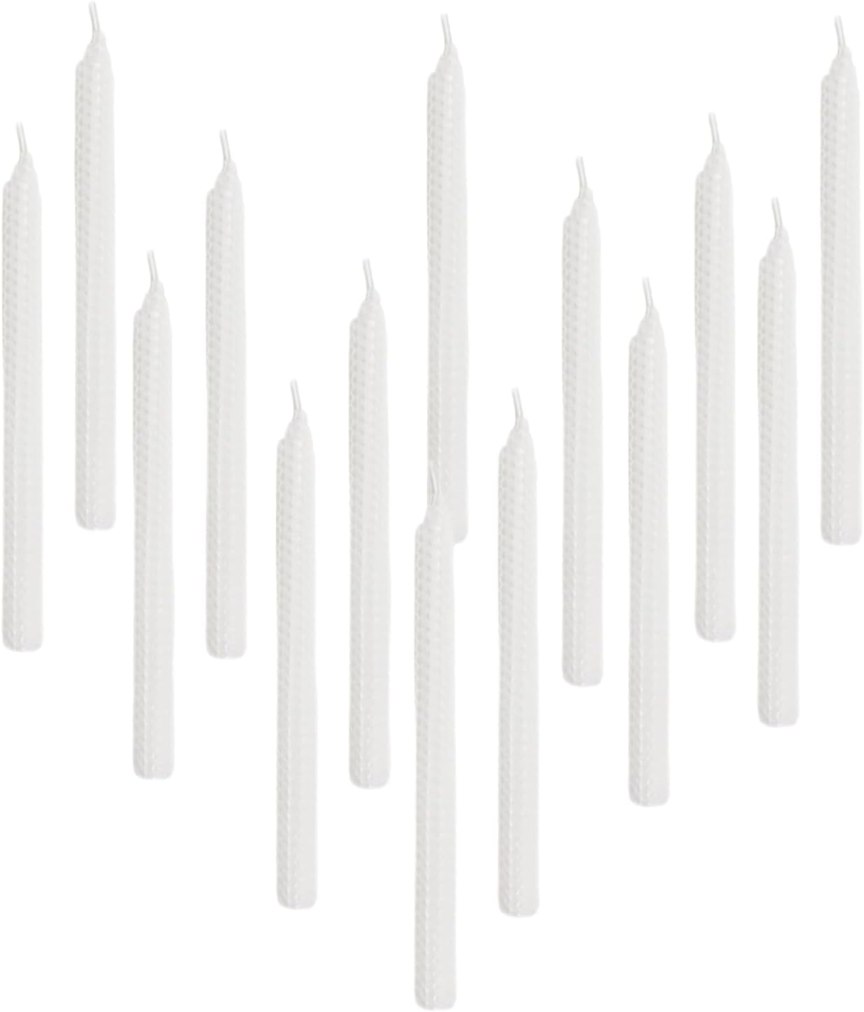 Set of 14 Beeswax Taper Candles 9 Inch Smokeless Dripless Unscented