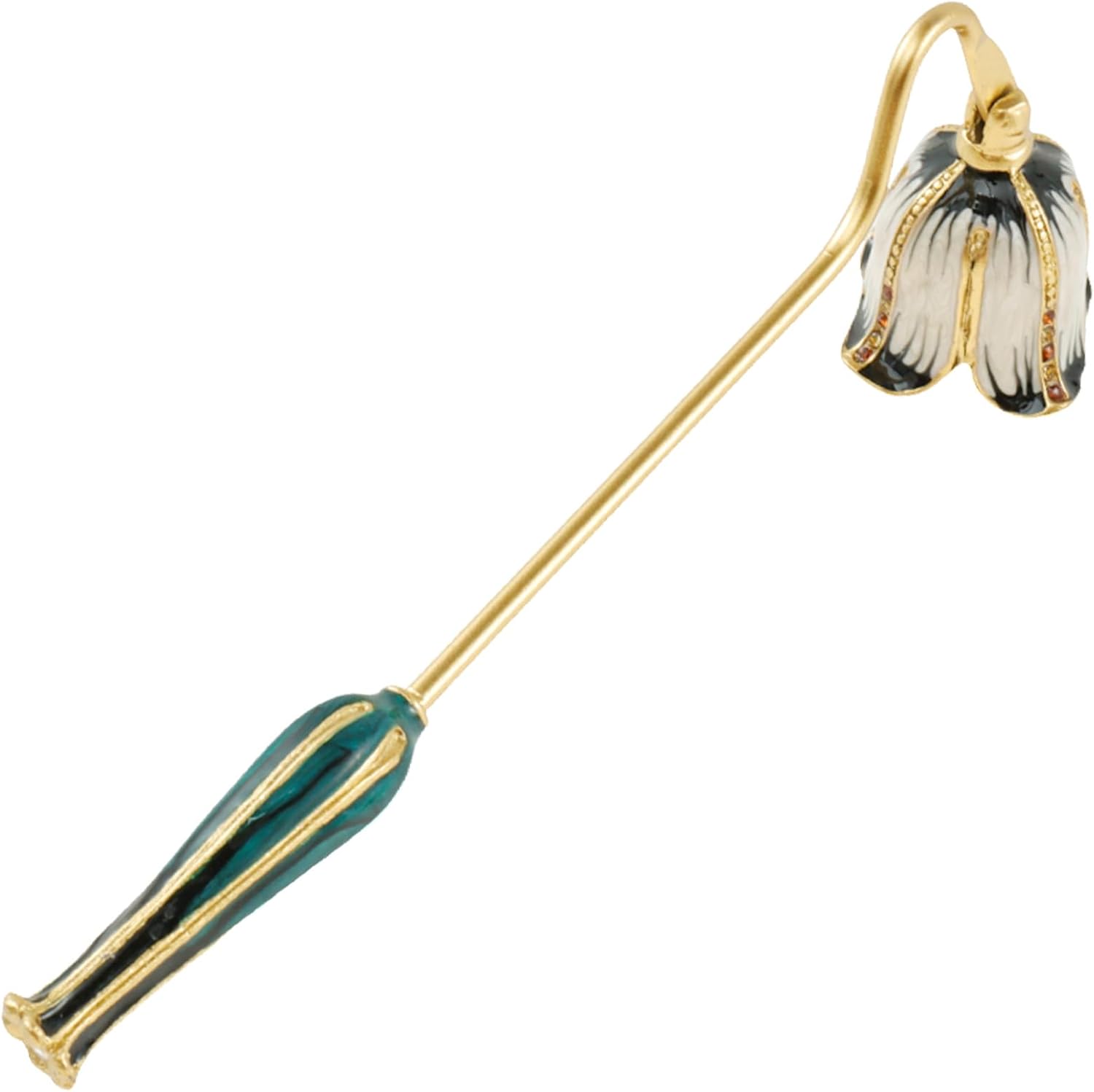 Retro Metal Candle Snuffer with Handle for Safe Flame Extinguishing