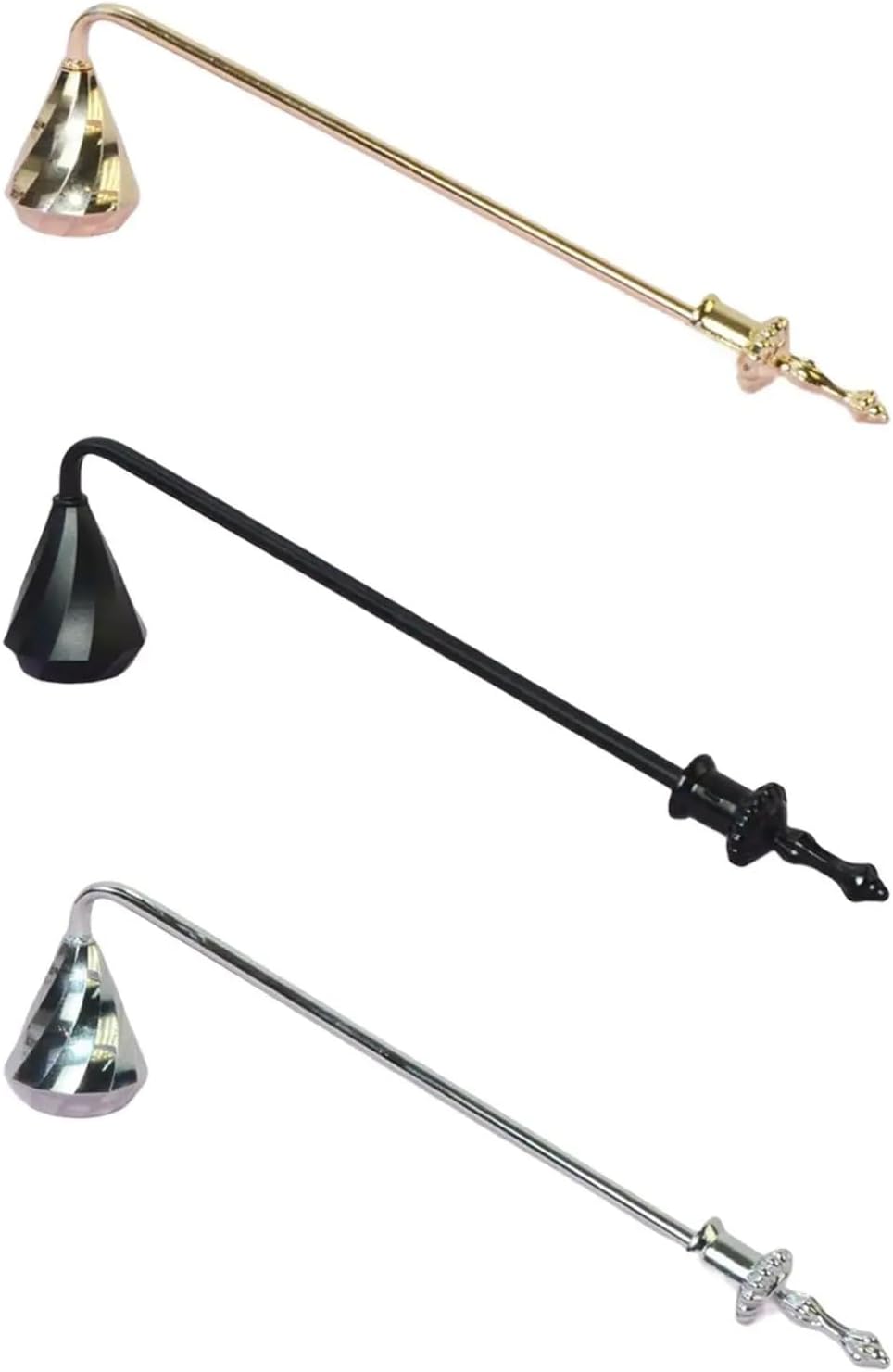 Candle Snuffer 2Pcs Metal Bell Shaped Stopper for Extinguishing Candles Safely