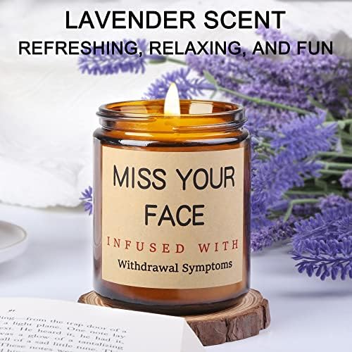 Lavender Scented Soy Wax Jar Candles - Personalized Gifts for Friends and Family