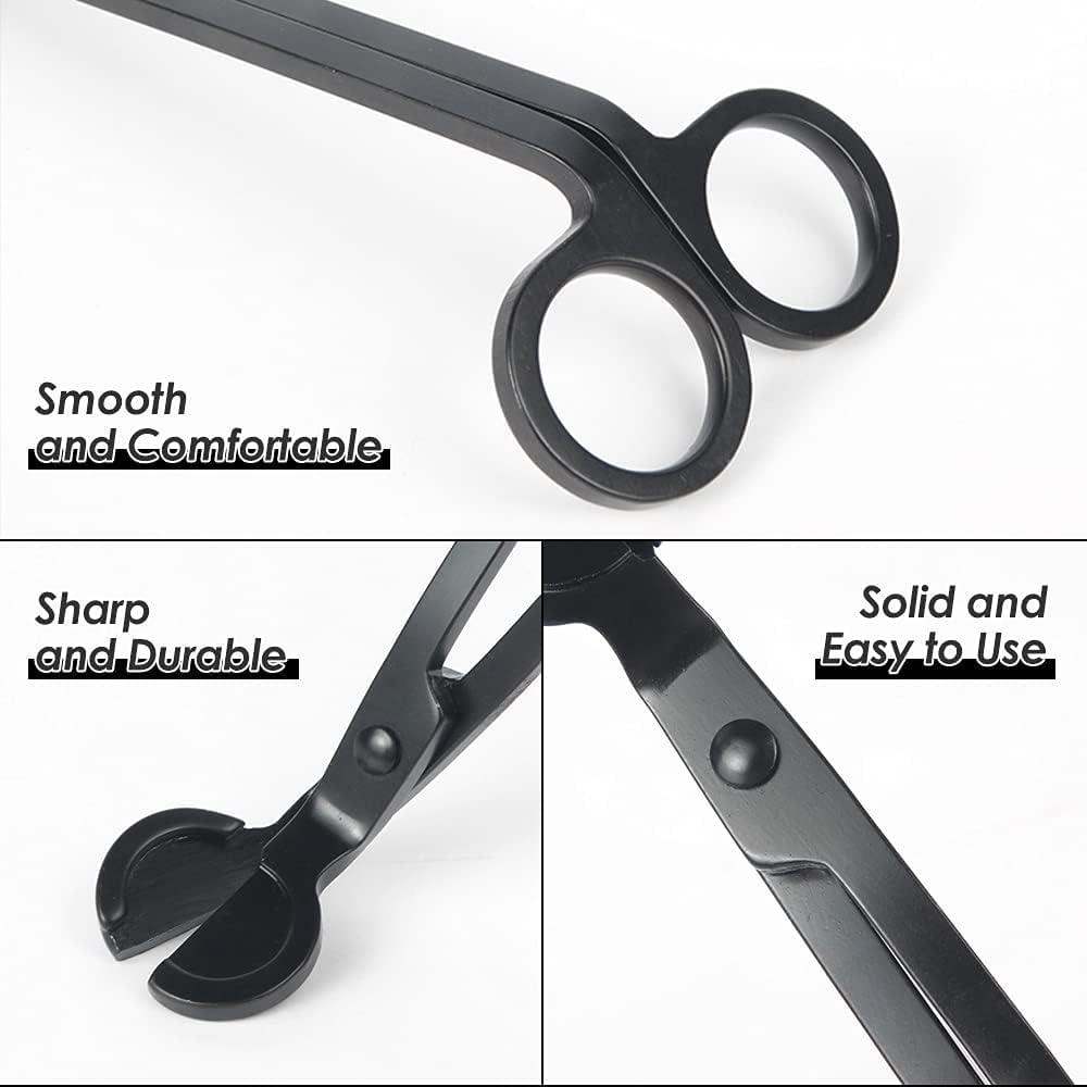 3 Pack Candle Wick Trimmer Set with Snuffer and Dipper