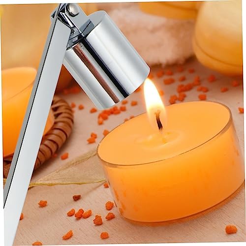 1Pc Elegant Stainless Steel Candle Snuffer Straight Hood Design