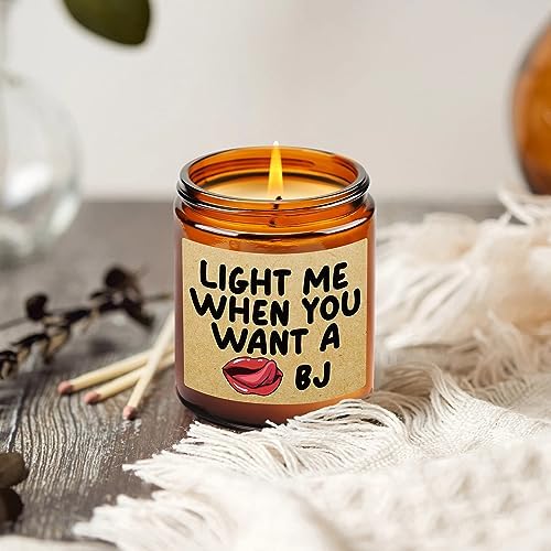Funny Lavender Candle for Him Manly and Hilarious Gift
