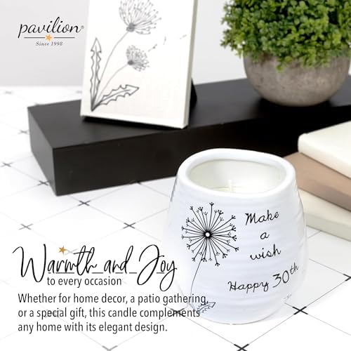 Pavilion 8 Oz Ceramic Candle Holder with Soy Wax and Serenity Scent