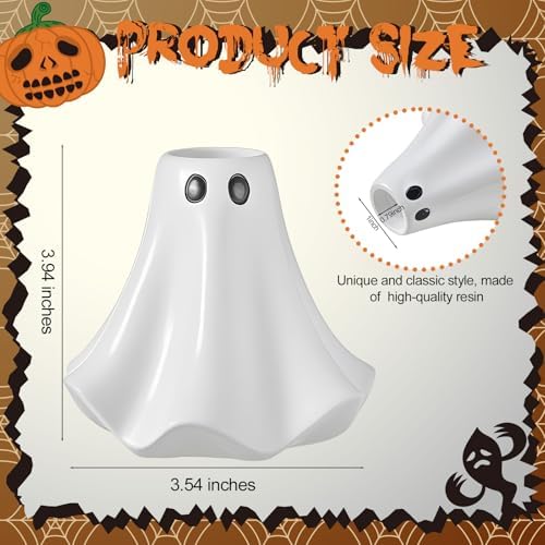 2 Pcs Halloween Ghost Candle Holders