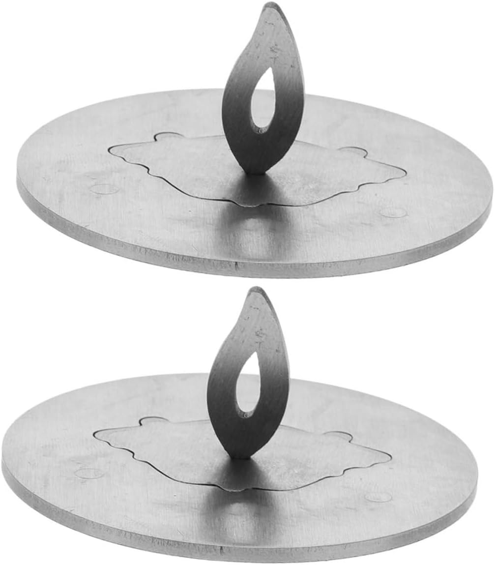 PRETYZOOM 2pcs Stainless Steel Candle Snuffer Decorative Extinguisher