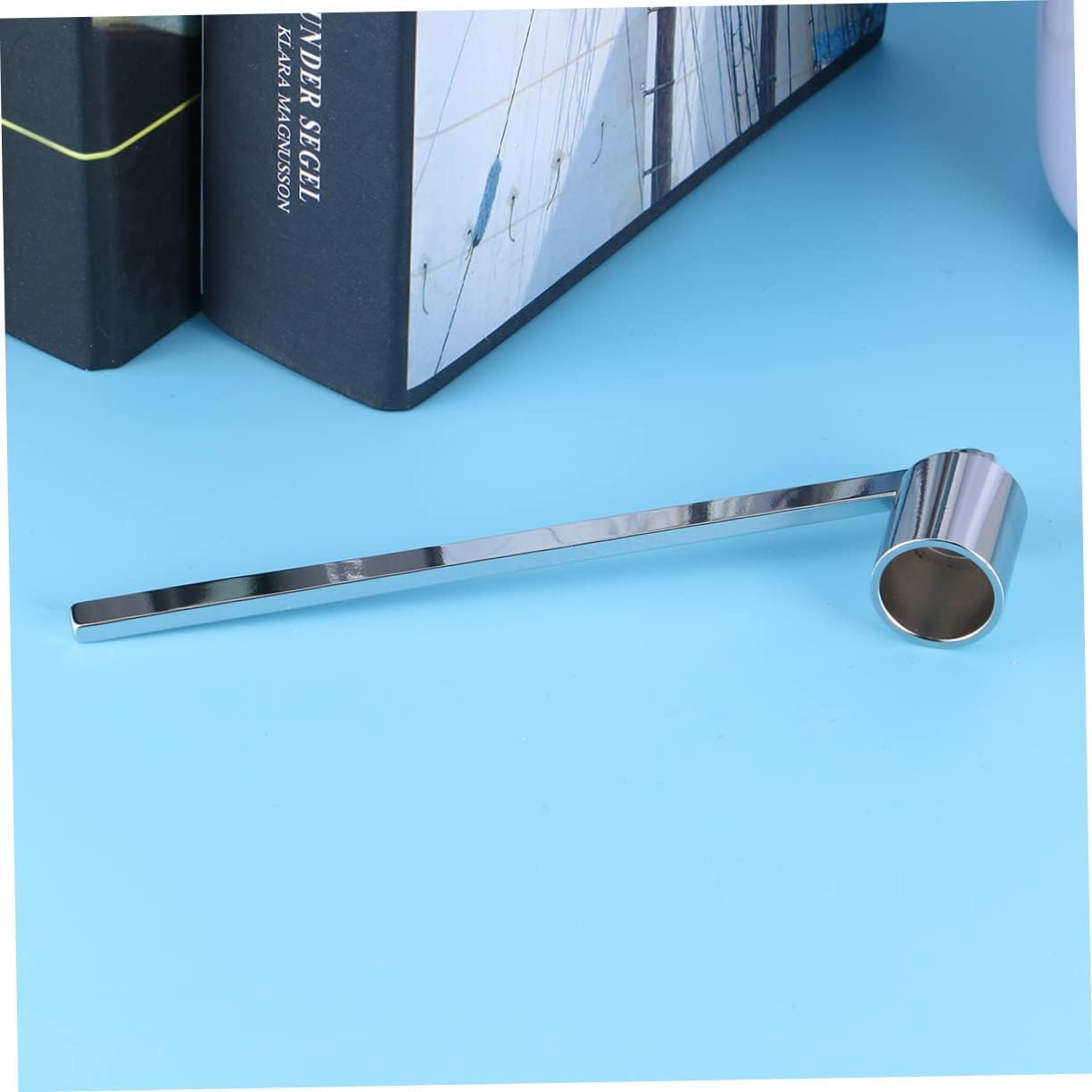 Stainless Steel Candle Snuffer with Wick Trimmer for Safe Candle Use