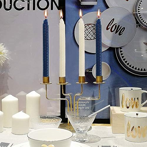Set of 14 Beeswax Taper Candles 9 Inch Smokeless Dripless Unscented