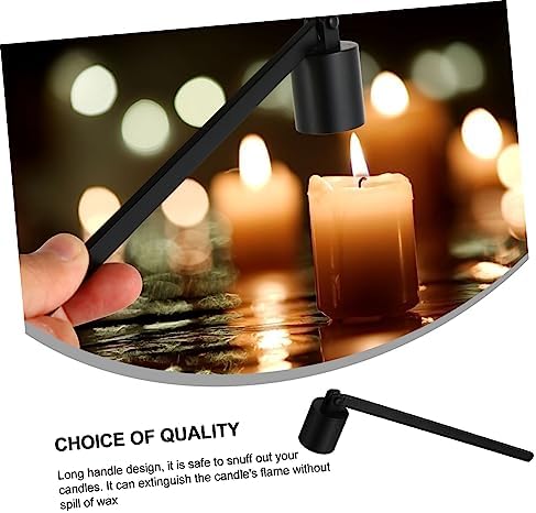 Stainless Steel Candle Snuffer with Long Handle for Safe Flame Extinguishing