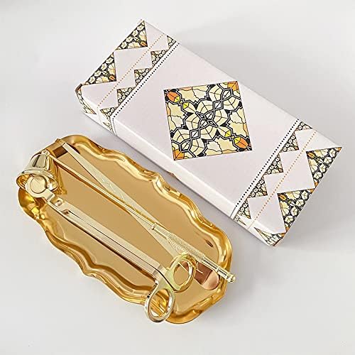 MUXSAM 4-in-1 Candle Care Tool Set with Gold Finish