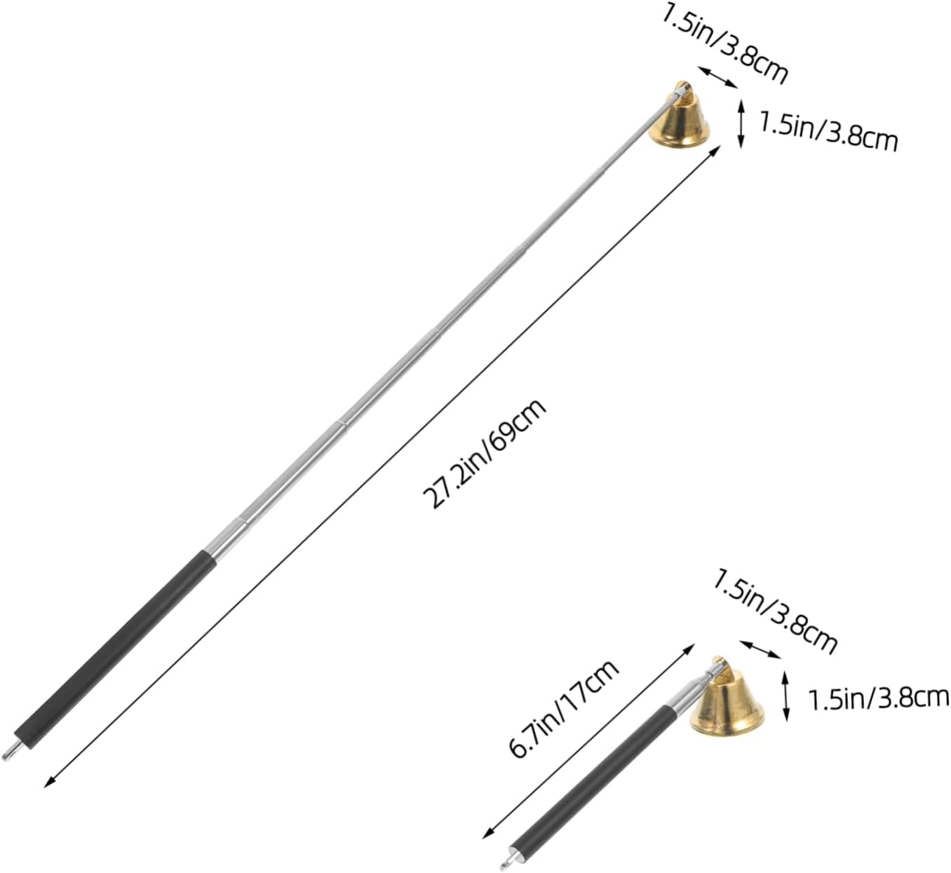 MAGICLULU Telescopic Candle Snuffer Stainless Steel