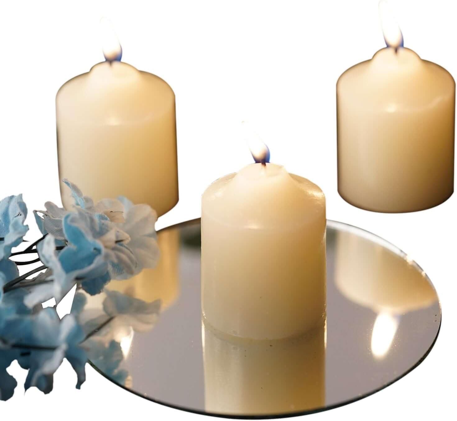 Efavormart Set of 12 Ivory Votive Candles