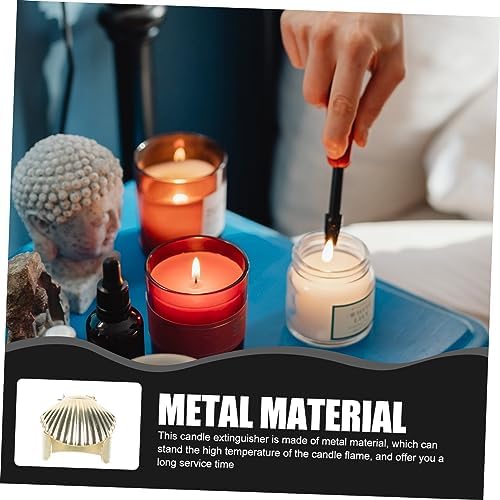 MAGICLULU 4pcs Metal Candle Snuffer Caps Automatic Wick Extinguisher