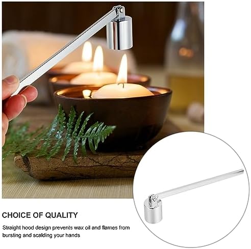 VOSAREA 1pc Candle Snuffer Stainless Steel Wick Extinguisher Tool