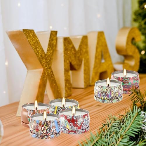 24 Scented Candles Gift Set Soy Wax Jar Candles