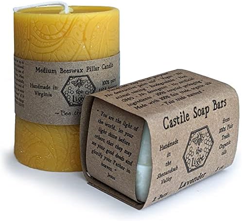Bee The Light Candle and Soap Gift Set