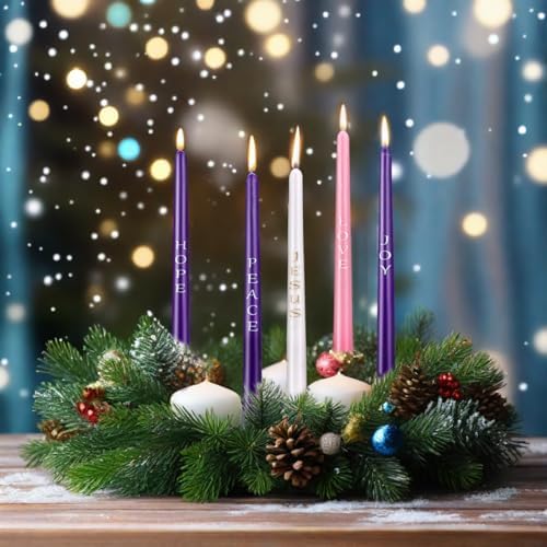 10 Inch Dripless Smokeless Taper Candles Pack of 5