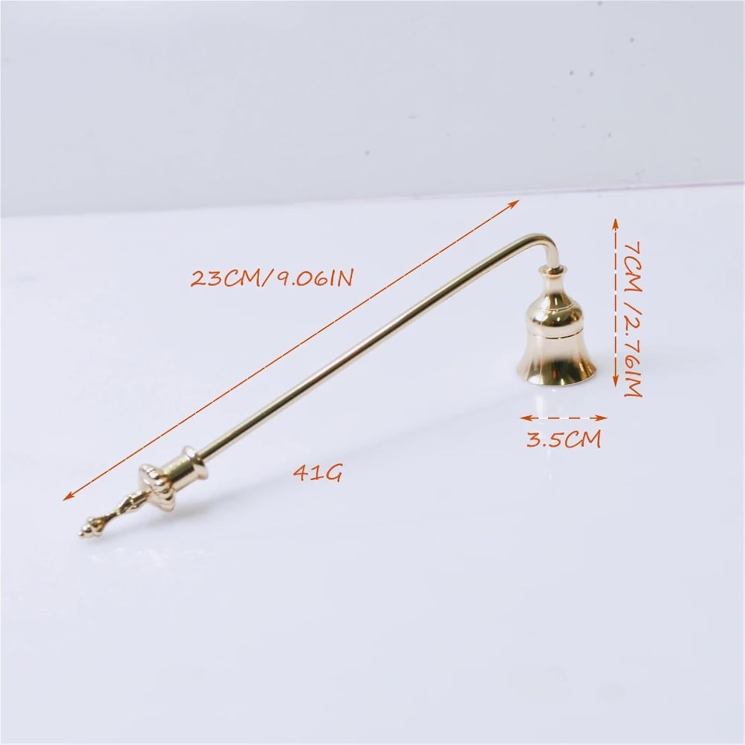 6Pcs Long Handle Metal Candle Snuffer Black