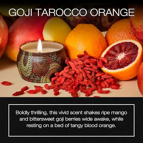 Voluspa Goji Tarocco Orange Mini Tin Candle 4 oz