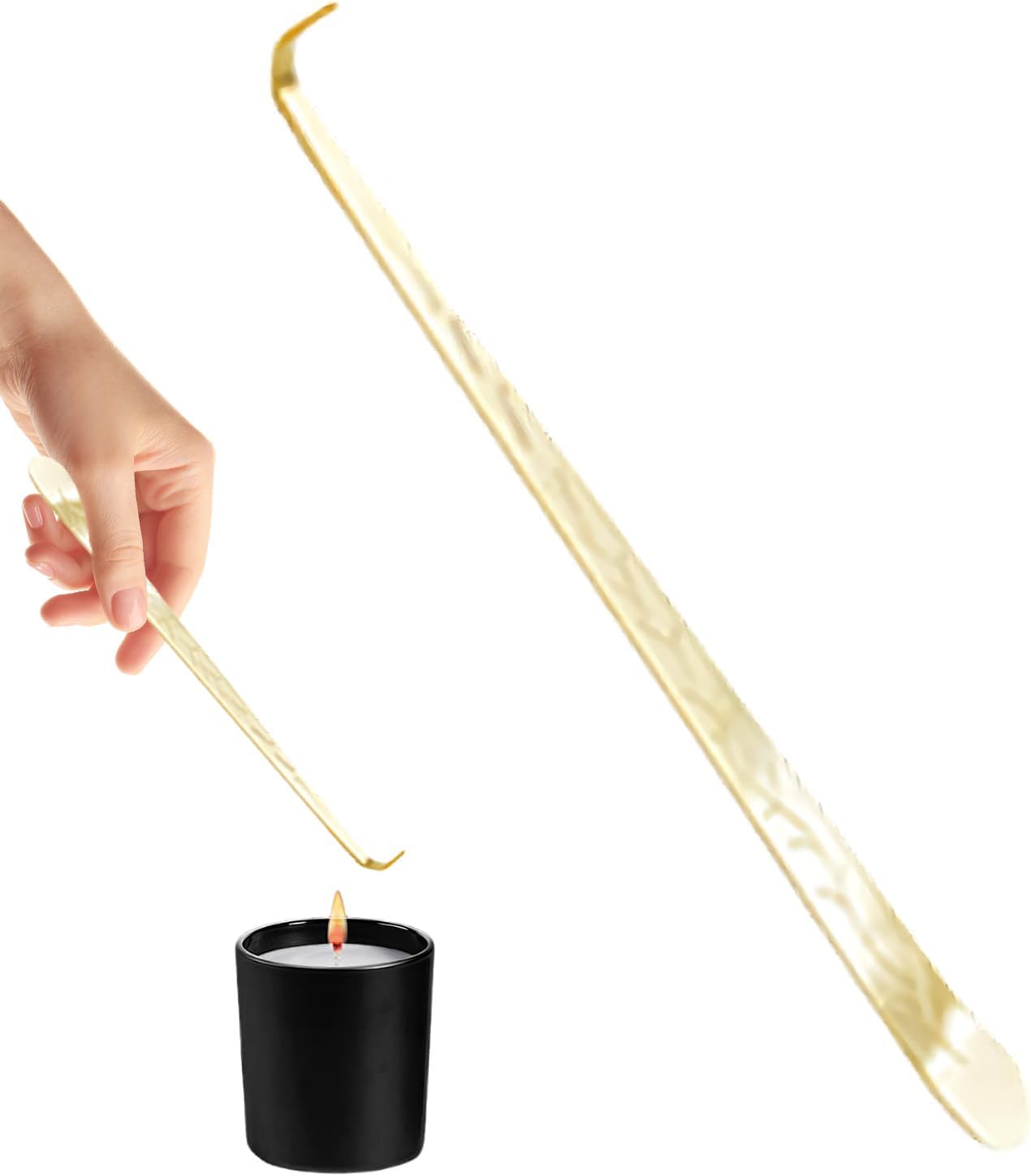 2 Pack Candle Accessories Set - Snuffer and Wick Trimmer
