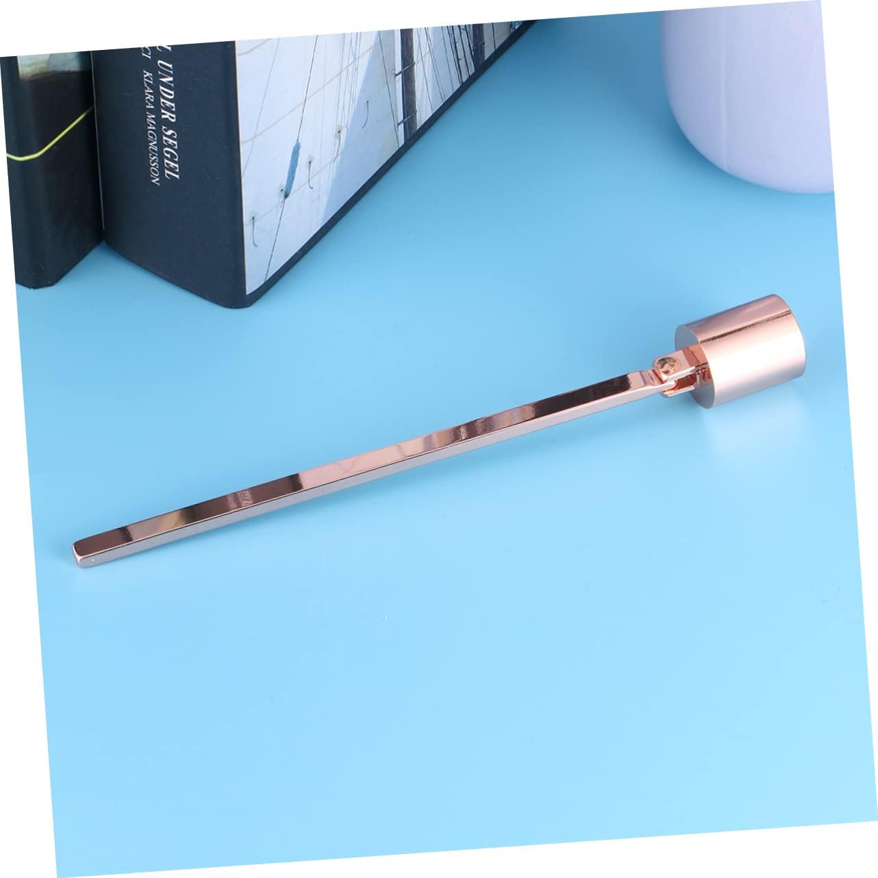 PRETYZOOM 2pcs Rose Gold Candle Snuffer and Wick Dipper Set