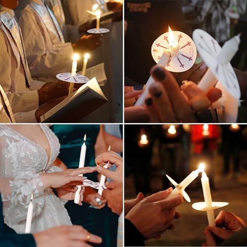 40 Piece White Spell Chime Candle Set - Premium Mini Taper Candles
