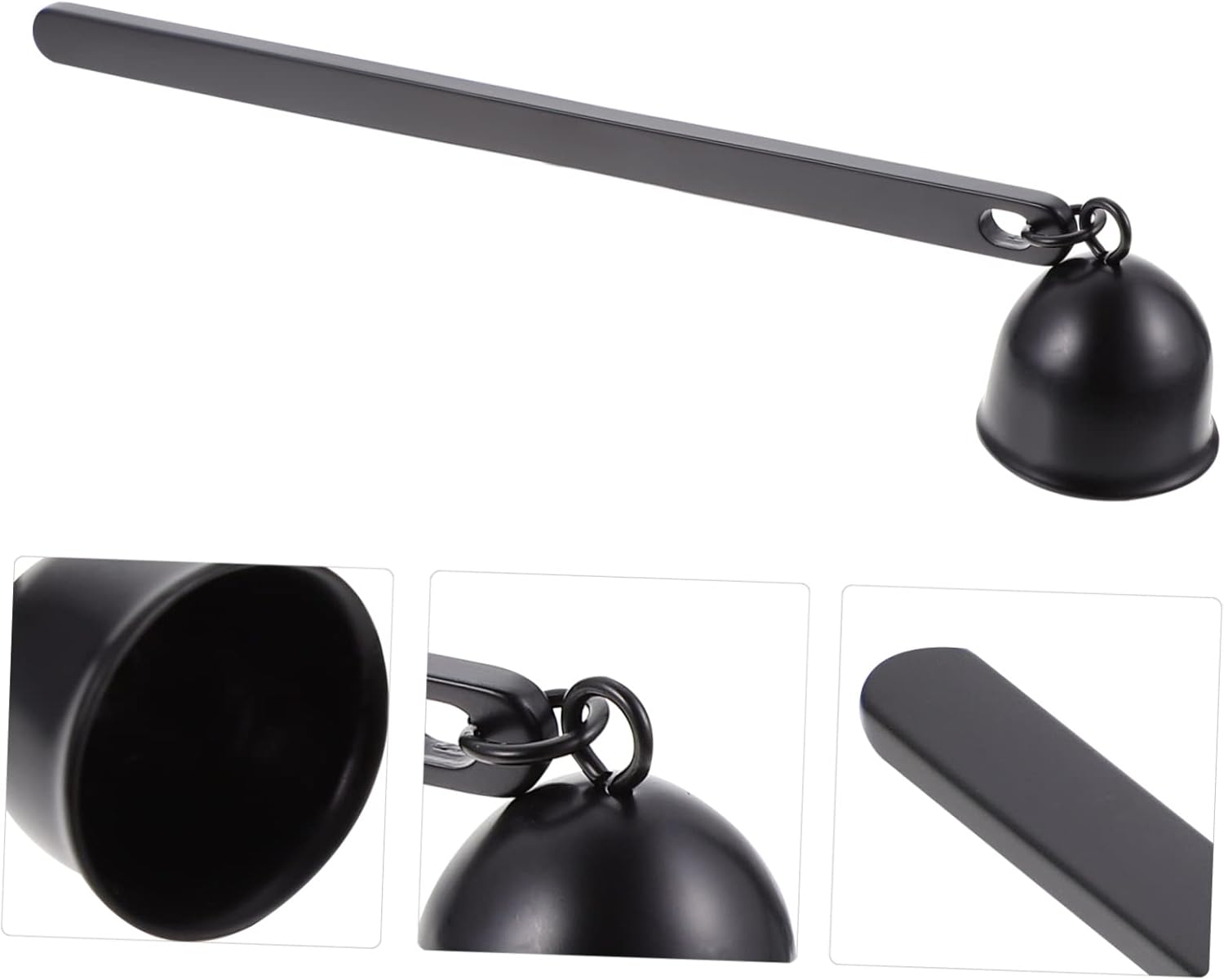 IMIKEYA Candle Snuffer with Long Handle Black Decor