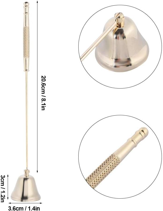 HEEPDD Candle Snuffer Polished Stainless Steel Long Handle Candle Stopper