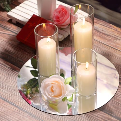 Shihanee 36 Piece Pillar Candle Set with Glass Vases