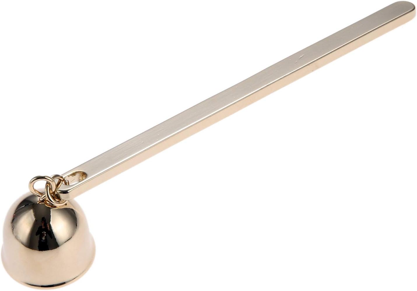 MUXSAM Gold Candle Snuffer Bell-Shaped Stainless Steel Wick Flame Extinguisher