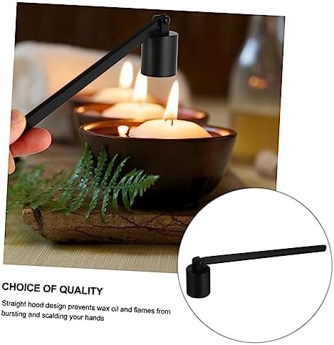 Stainless Steel Candle Snuffer with Long Handle for Safe Flame Extinguishing